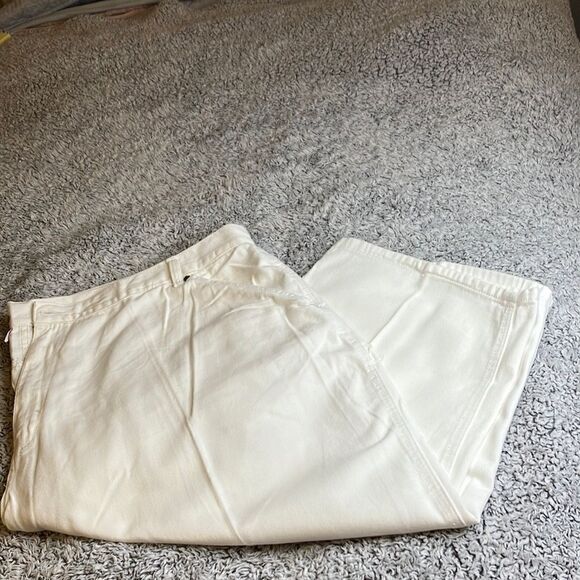 MAINSTREET BLUES 32 W White Carpenter Utility Unisex Shorts - Picture 1 of 12